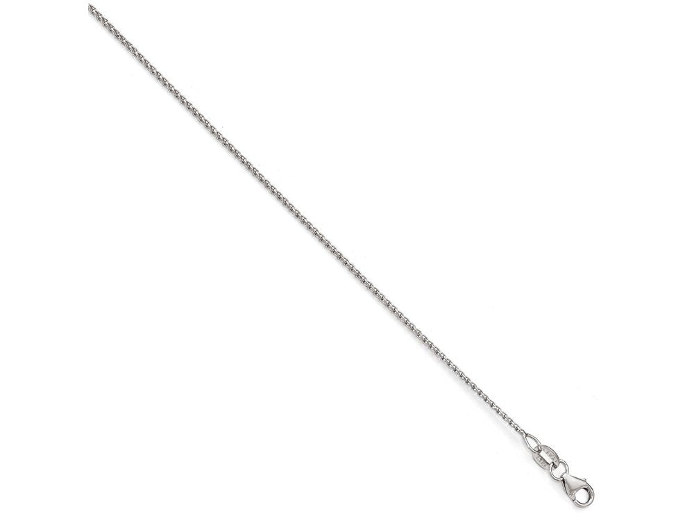 FJC Finejewelers 14k White Gold Bright Cut Open Franco Chain Necklace