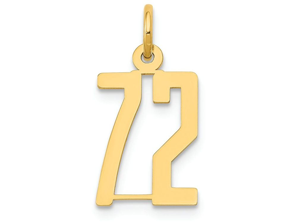 FJC Finejewelers 14k Yellow Gold Small Polished Elongated 72 Charm