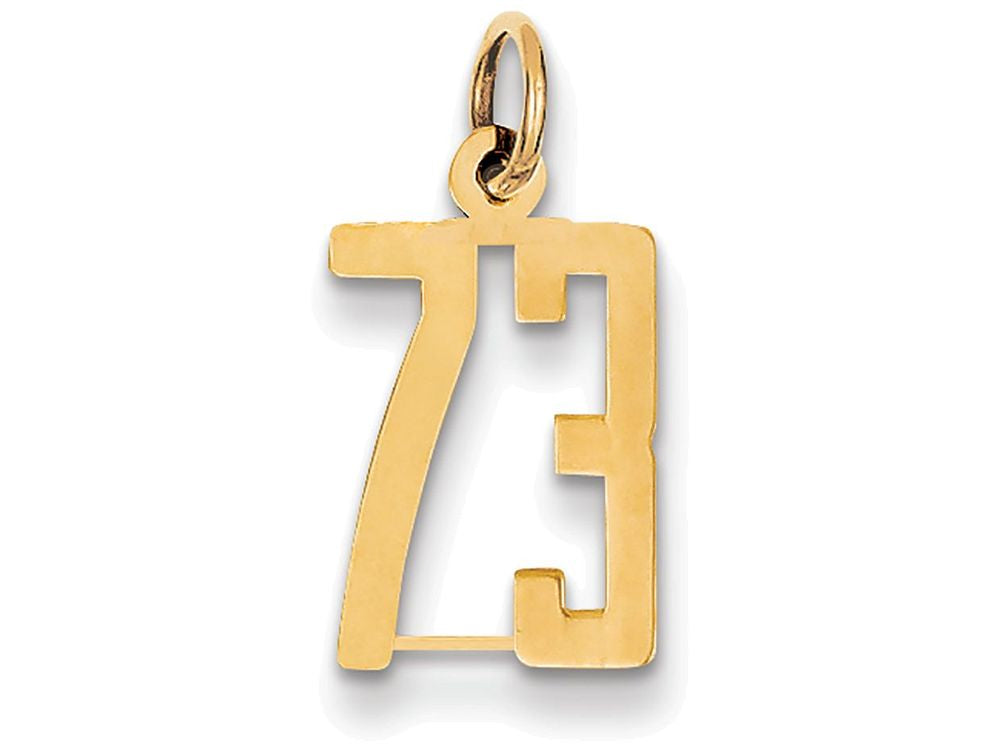 FJC Finejewelers 14k Yellow Gold Small Polished Elongated 73 Charm