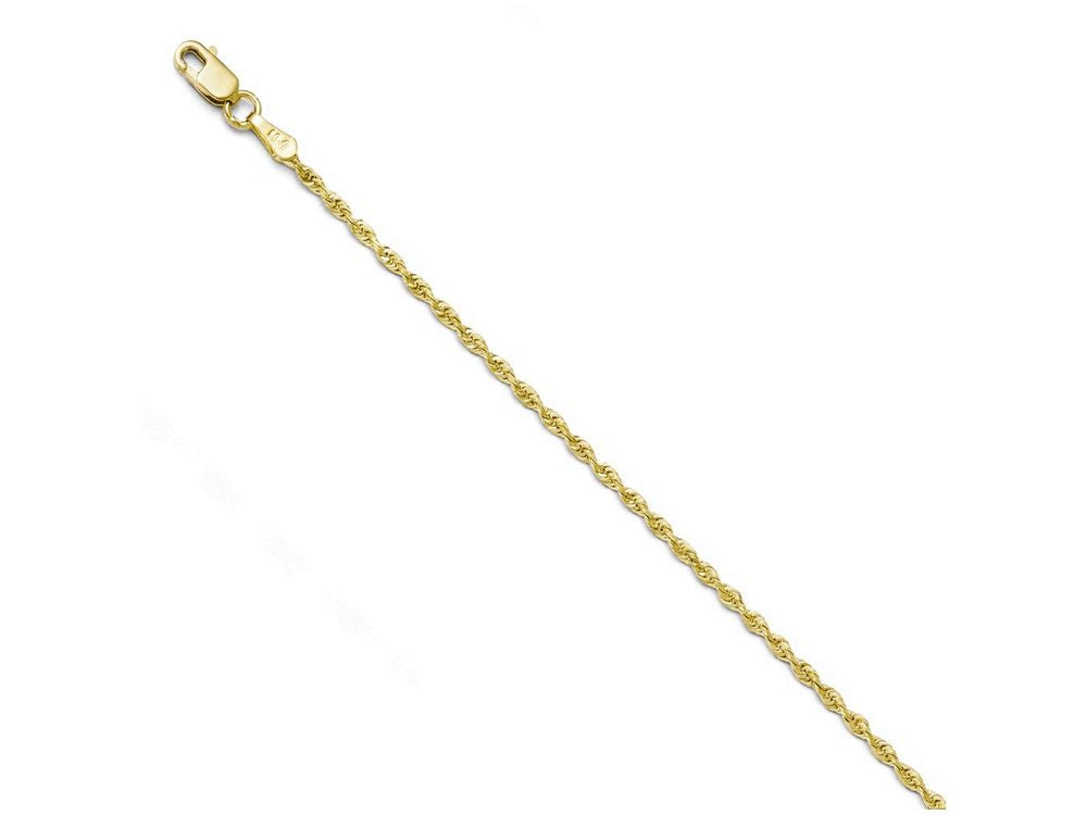 FJC Finejewelers 10k 2.00mm Bright Cut Rope Chain Bracelet