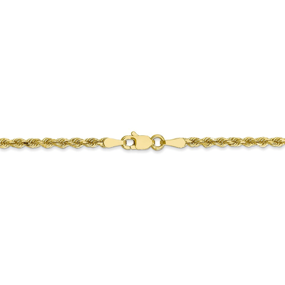 FJC Finejewelers 10k 2.5mm Bright Cut Rope Chain Necklace