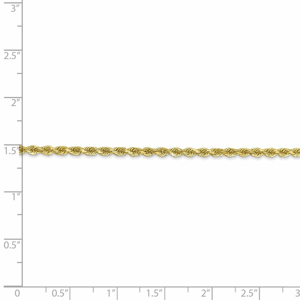 FJC Finejewelers 10k 2.5mm Bright Cut Rope Chain Necklace