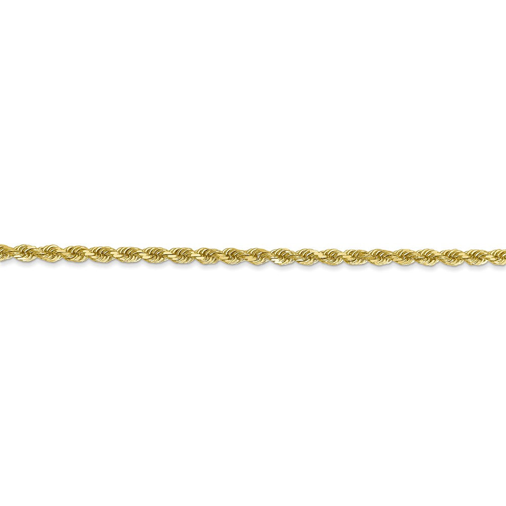 FJC Finejewelers 10k 2.5mm Bright Cut Rope Chain Bracelet