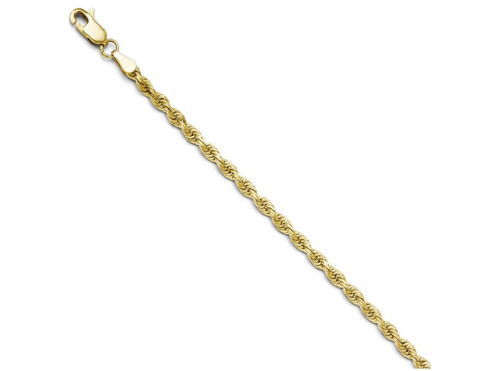 FJC Finejewelers 10k 2.75mm Bright Cut Rope Chain Bracelet