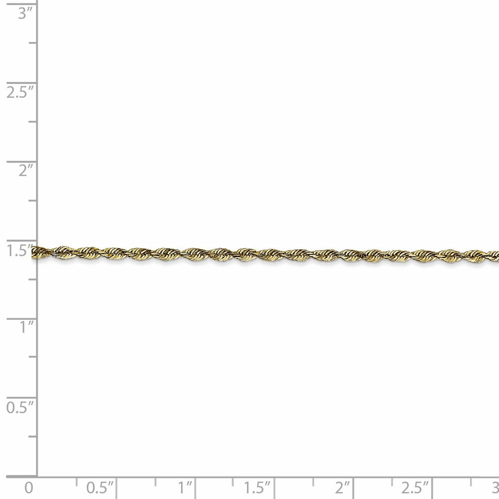 FJC Finejewelers 10k 2.00mm Bright Cut Lightweight Rope Chain Necklace