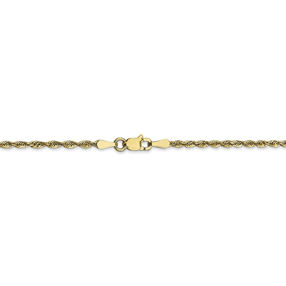 FJC Finejewelers 10k 2.00mm Bright Cut Lightweight Rope Chain Necklace