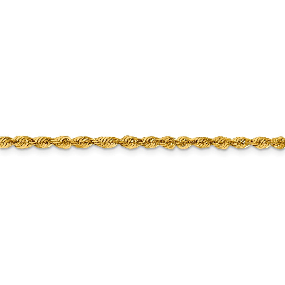 FJC Finejewelers 10k 3.0mm Bright Cut Lightweight Rope Chain Bracelet