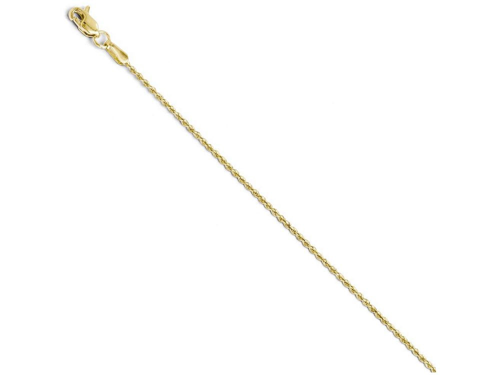 FJC Finejewelers 10k 1.5mm Bright Cut Lightweight Rope Chain Bracelet