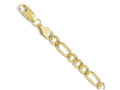 FJC Finejewelers 10k Yellow Gold 6.0mm Concave Figaro Chain Necklace