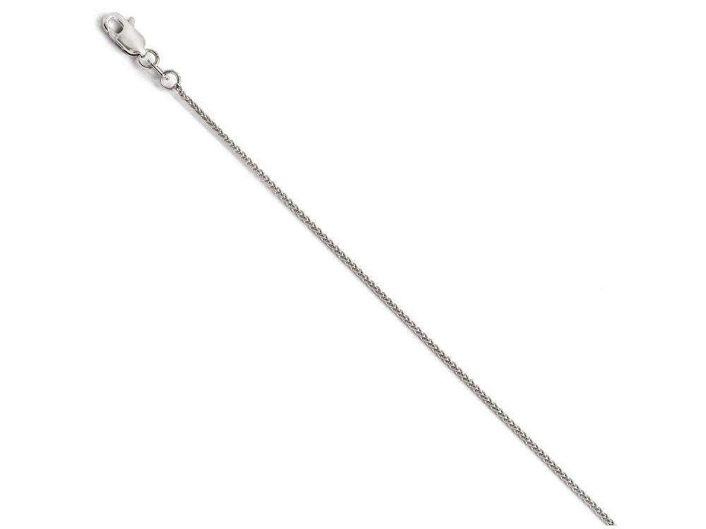 FJC Finejewelers 10k White Gold 1mm Wheat Chain Necklace