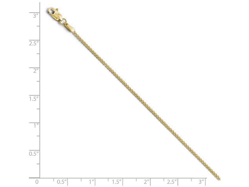 FJC Finejewelers 10k 1.2mm Wheat Chain Necklace
