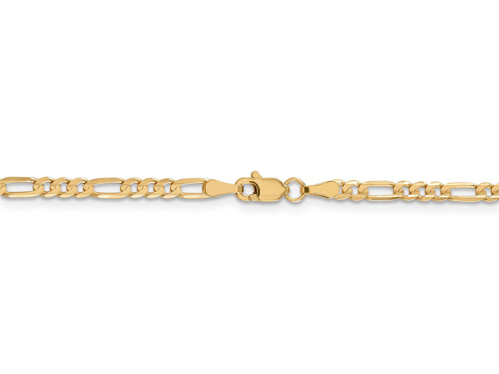 FJC Finejewelers 10k 3.0mm Figaro Chain Bracelet