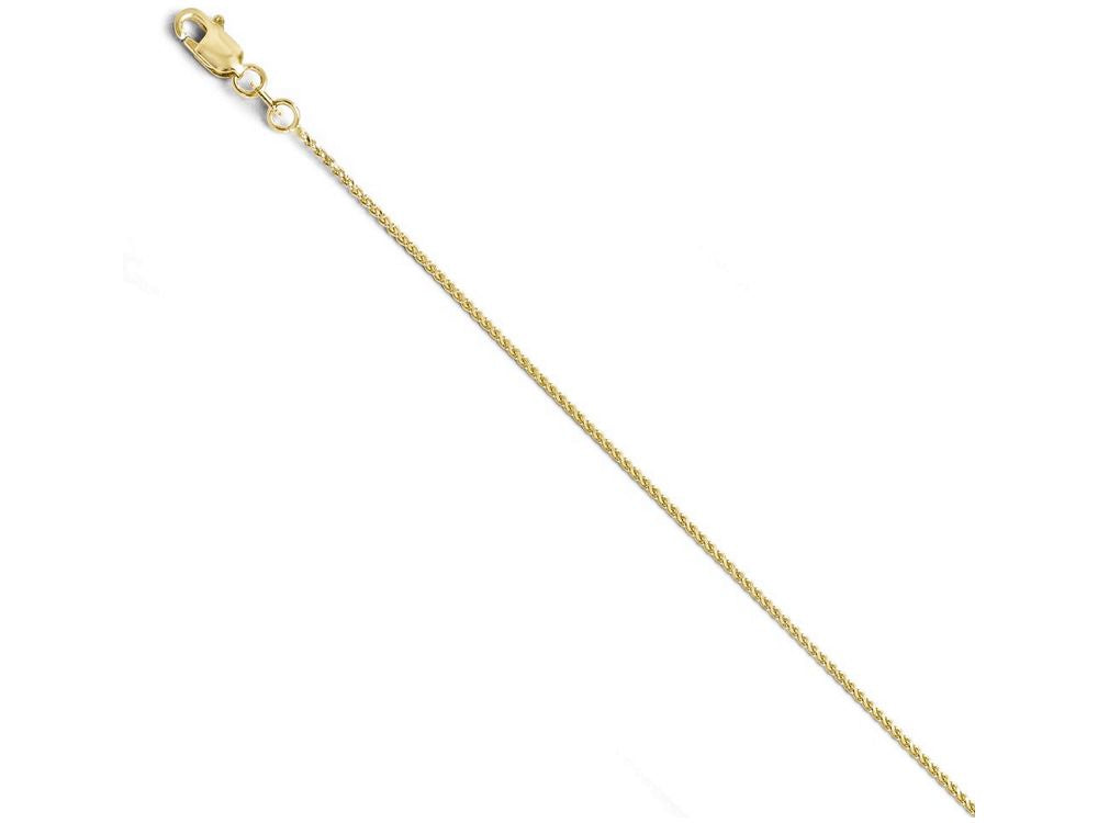 FJC Finejewelers 10k 1mm Bright Cut Wheat Chain Necklace