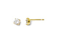 FJC Finejewelers 14k Yellow Gold Cz Stud-4.0mm Earrings