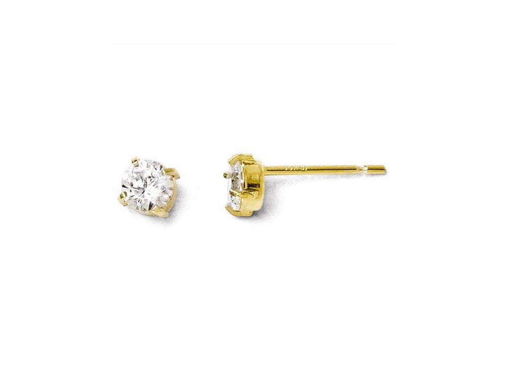 FJC Finejewelers 14k Yellow Gold Cz Stud-4.0mm Earrings