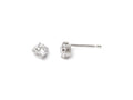 FJC Finejewelers 14k White Gold Cz Stud-4.0mm Earrings