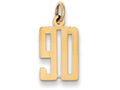 FJC Finejewelers 14k Yellow Gold Small Polished Elongated 90 Charm