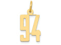FJC Finejewelers 14k Yellow Gold Small Polished Elongated 94 Charm