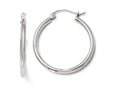 FJC Finejewelers 14k White Gold Polished Hoop Earrings