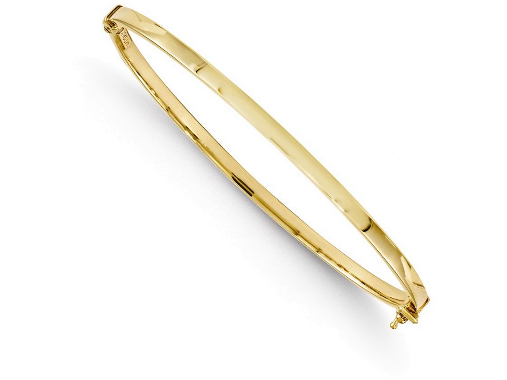 FJC Finejewelers 14k Yellow Gold Polished Hinged Bangle