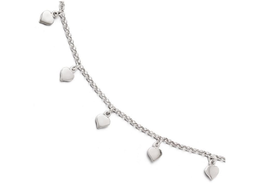 FJC Finejewelers Sterling Silver Adjustable Anklet (9-10)