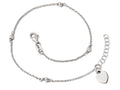 FJC Finejewelers Sterling Silver Adjustable Anklet (9-10)
