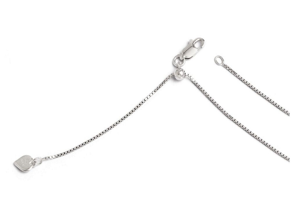 FJC Finejewelers Sterling Silver Adjustable Box Chain Necklace