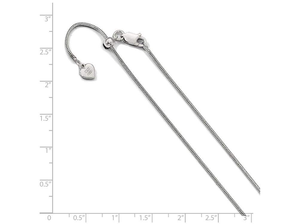 FJC Finejewelers Sterling Silver Adjustable Snake Chain Necklace