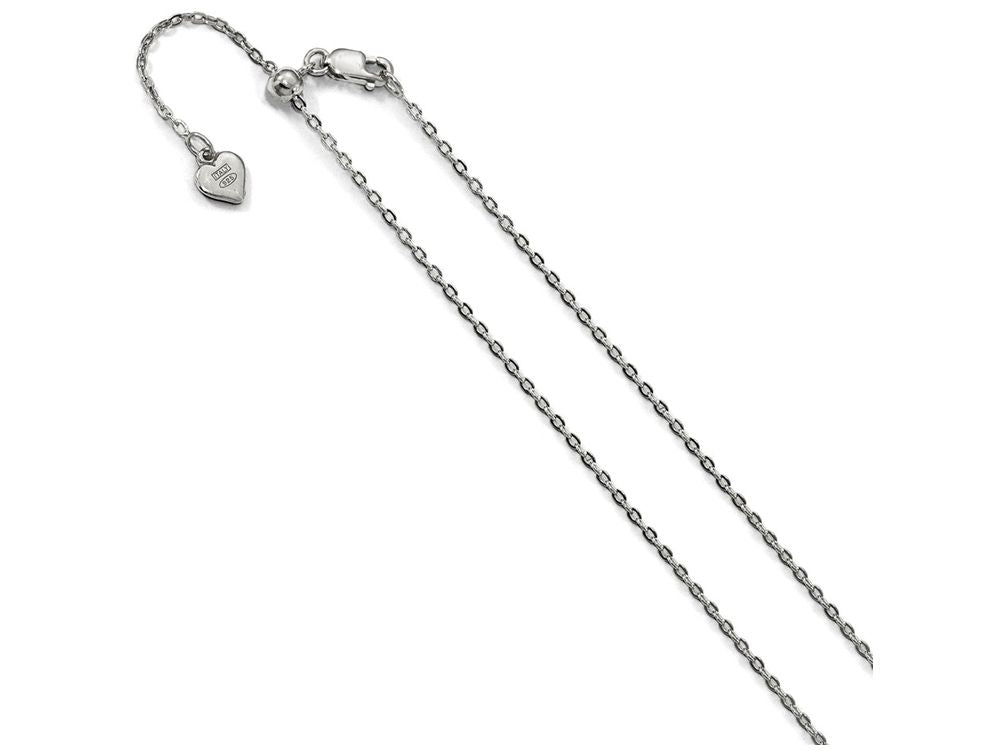 FJC Finejewelers Sterling Silver Adjustable Cable Chain Necklace
