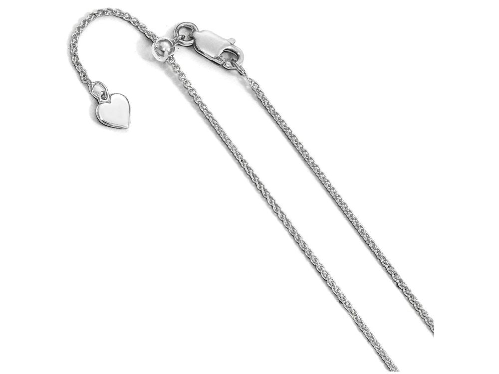 FJC Finejewelers Sterling Silver Adjustable Wheat Chain Necklace