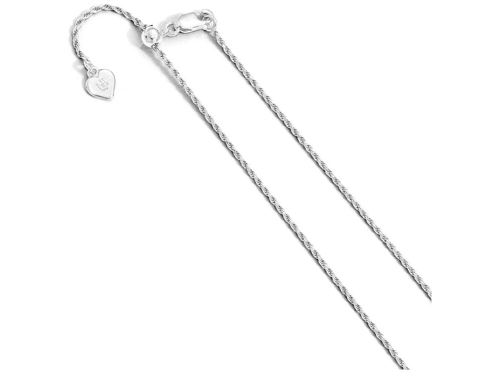 FJC Finejewelers Sterling Silver Adjustable Rope Chain Necklace