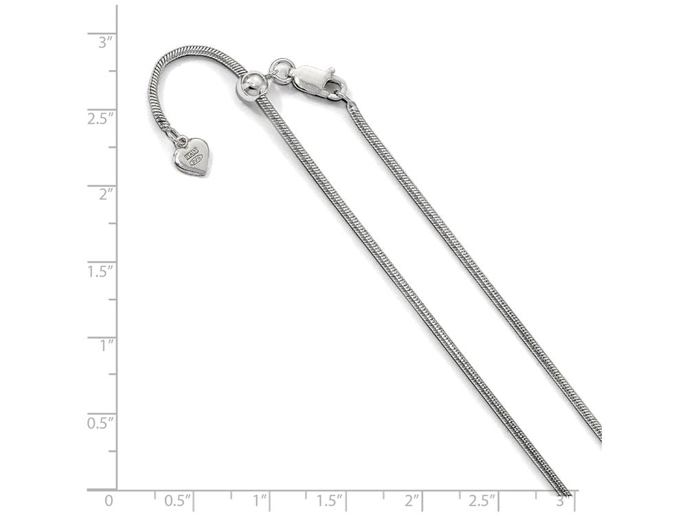 FJC Finejewelers Sterling Silver Adjustable Snake Chain Necklace