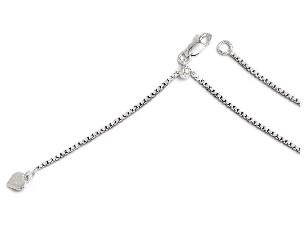 FJC Finejewelers Sterling Silver Adjustable Box Chain Necklace