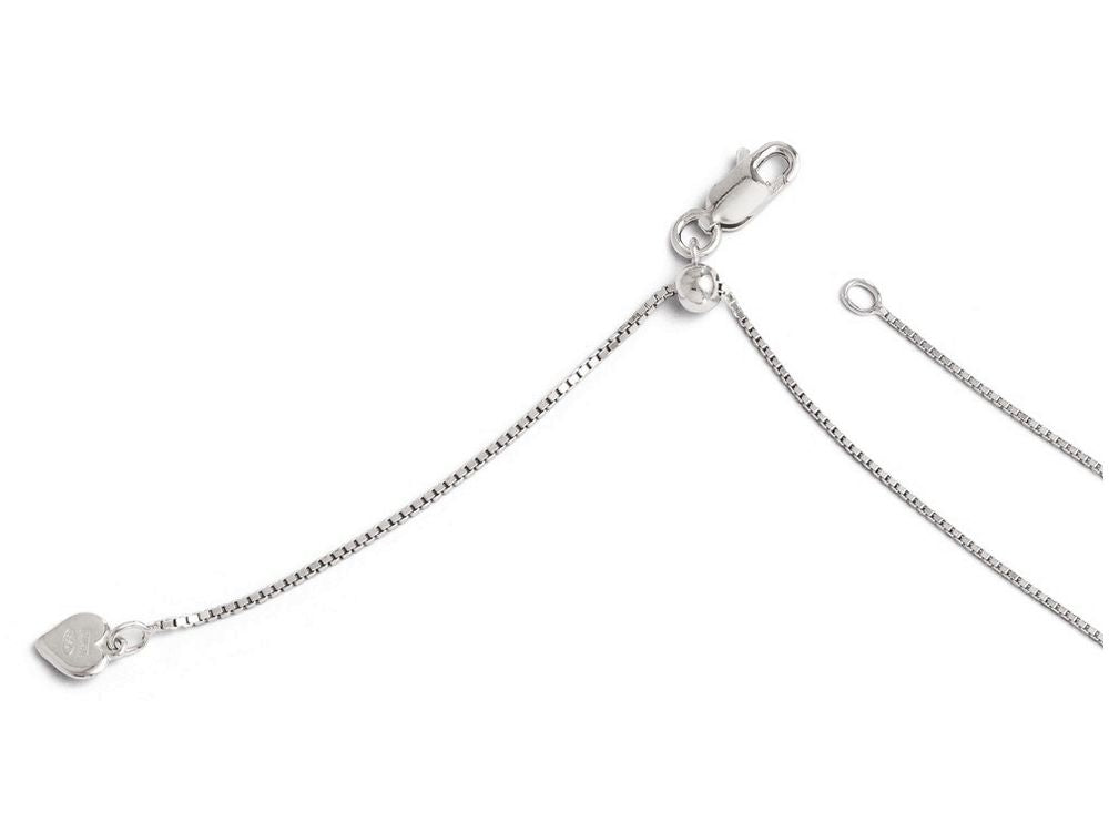FJC Finejewelers Sterling Silver Adjustable Box Chain Necklace