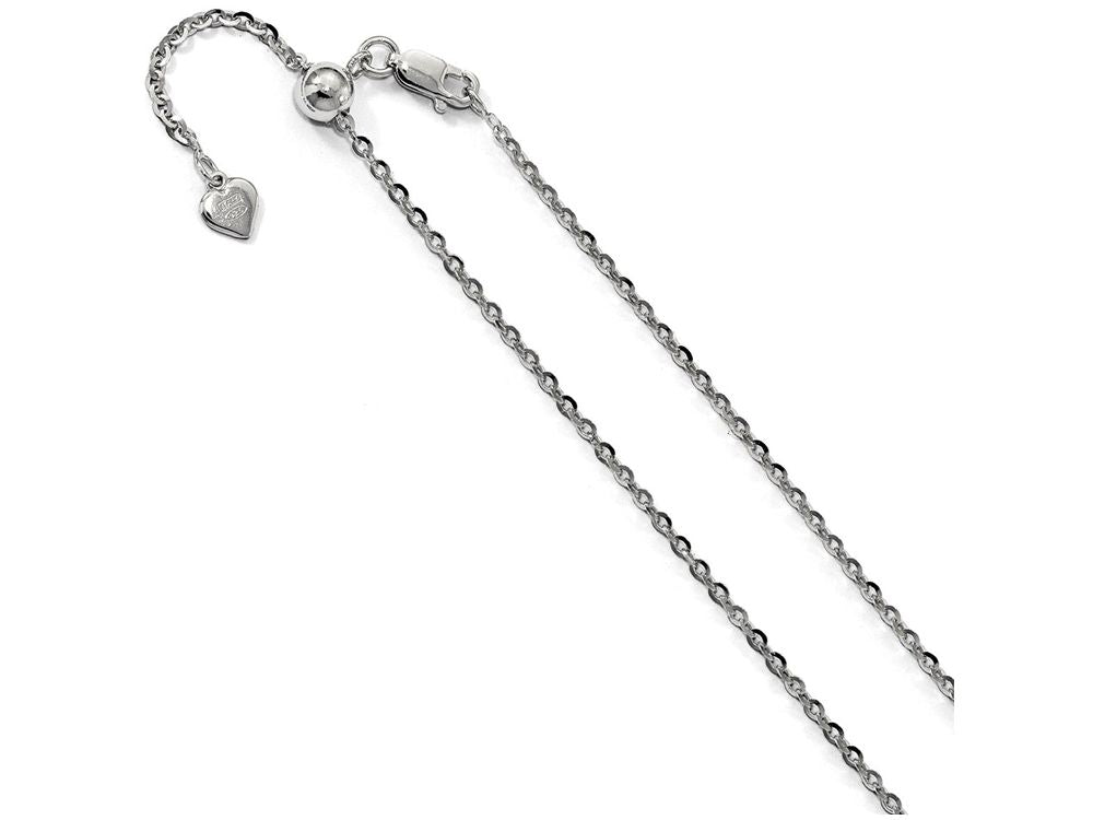 FJC Finejewelers Sterling Silver Adjustable Cable Chain Necklace