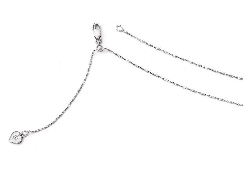 FJC Finejewelers Sterling Silver Fancy Twisted Adjustable Singapore Chain Necklace