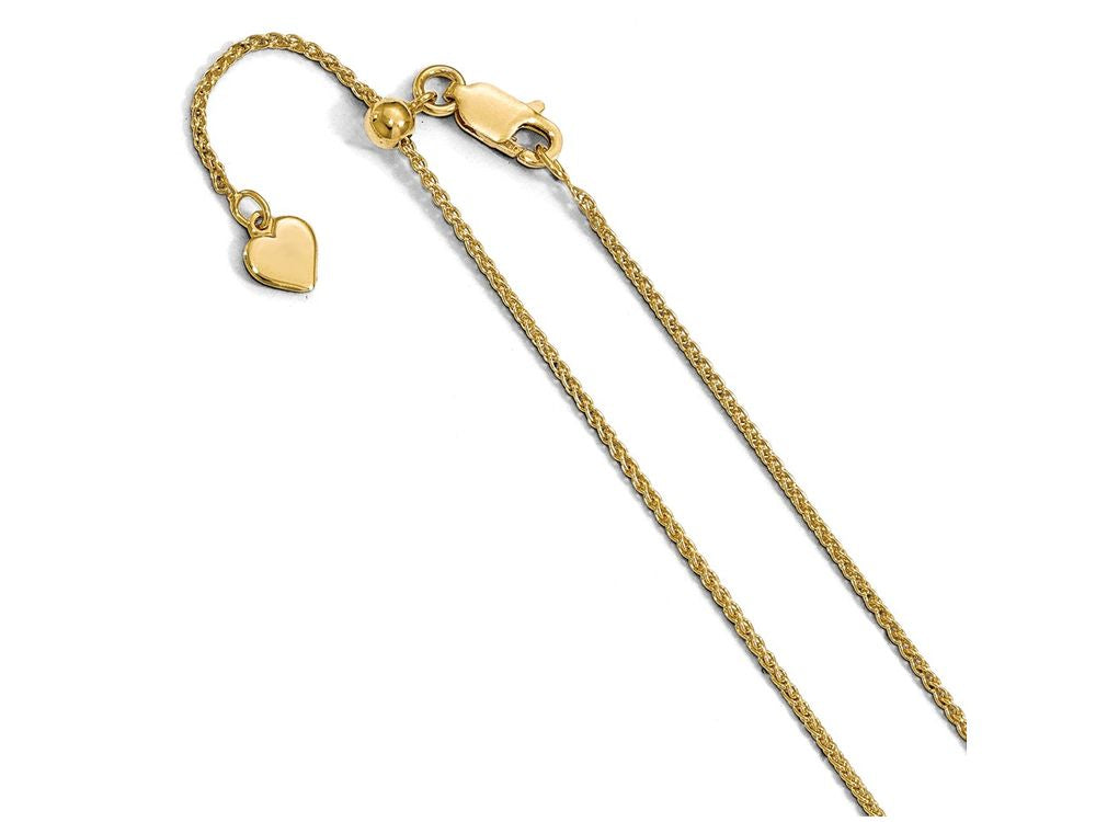 FJC Finejewelers Sterling Silver Plated Adjustable Wheat Chain Necklace
