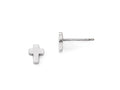 FJC Finejewelers 14k White Gold Polished Cross Post Earrings