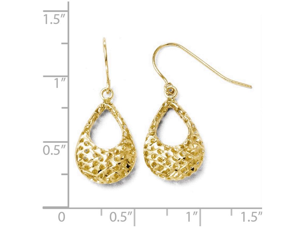 FJC Finejewelers 14k Yellow Gold Shepherd Hook Earrings