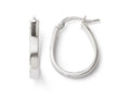 FJC Finejewelers 14k White Gold Polished U-shape Hoop Earrings