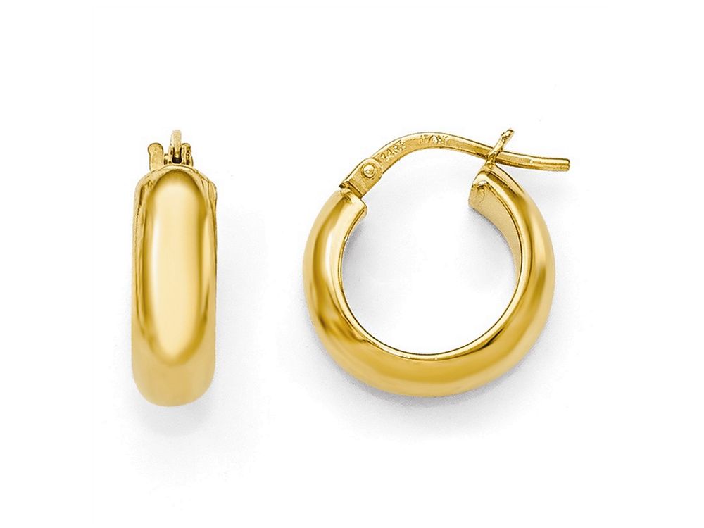 FJC Finejewelers 14k Yellow Gold Polished Hoop Earrings