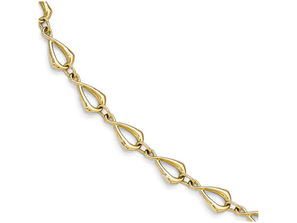 FJC Finejewelers 14k Yellow Gold Polished Fancy Link Bracelet