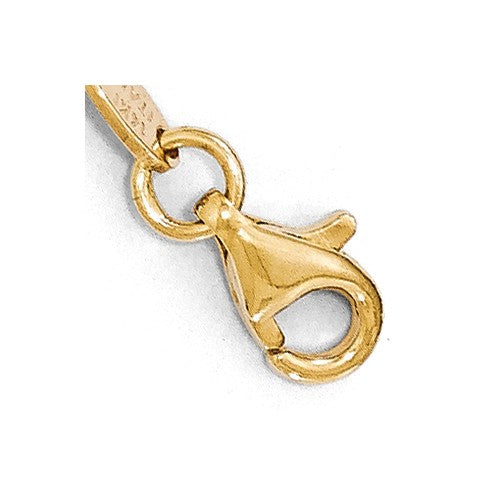 FJC Finejewelers 14k Yellow Gold Bright Cut Beaded Bracelet