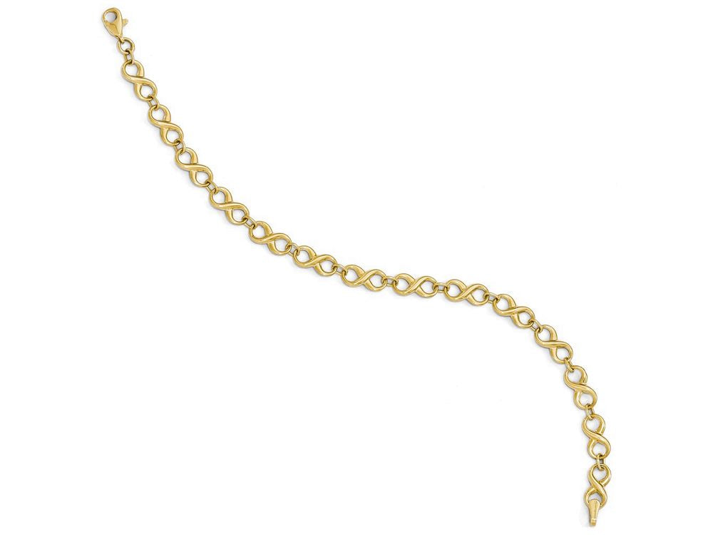 FJC Finejewelers 14k Yellow Gold Polished Infinity Bracelet