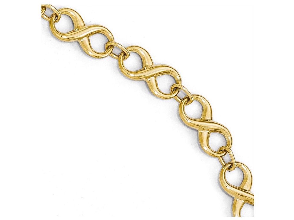 FJC Finejewelers 14k Yellow Gold Polished Infinity Bracelet