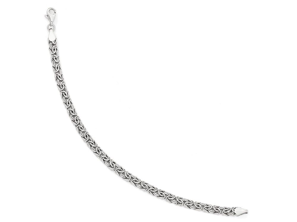 FJC Finejewelers 14k White Gold Polished Fancy Link Bracelet