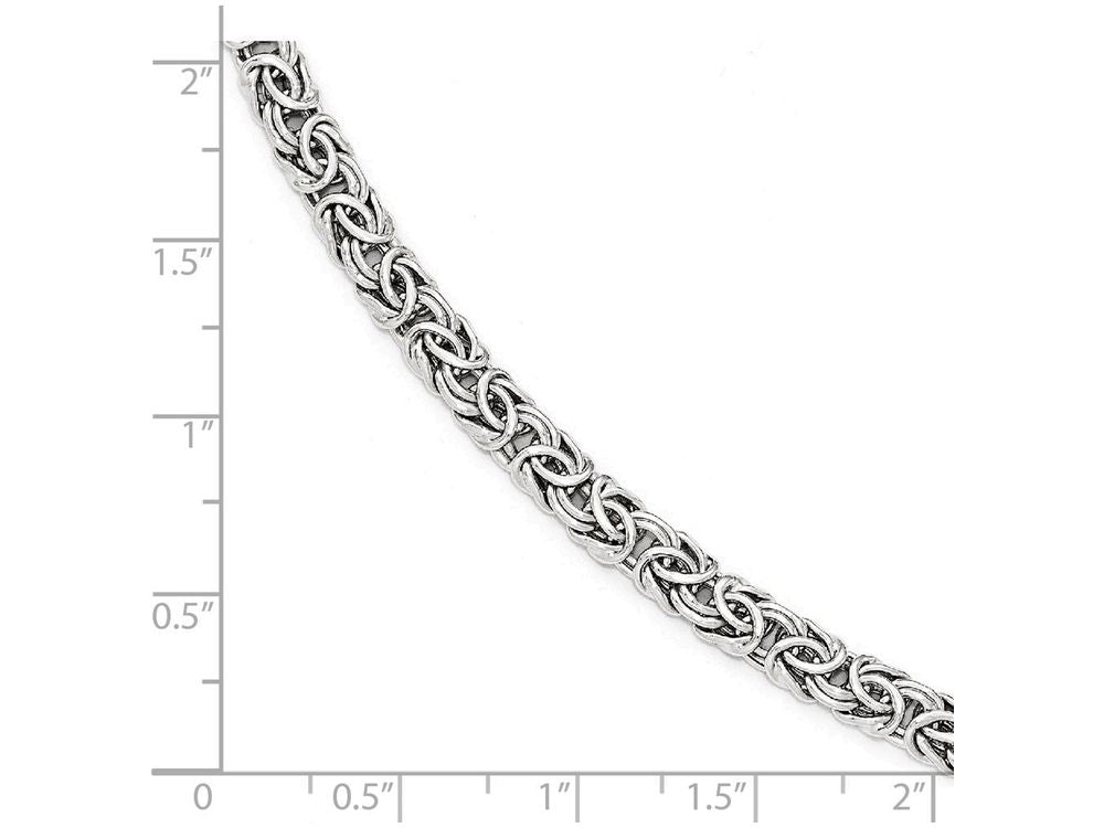 FJC Finejewelers 14k White Gold Polished Fancy Link Bracelet