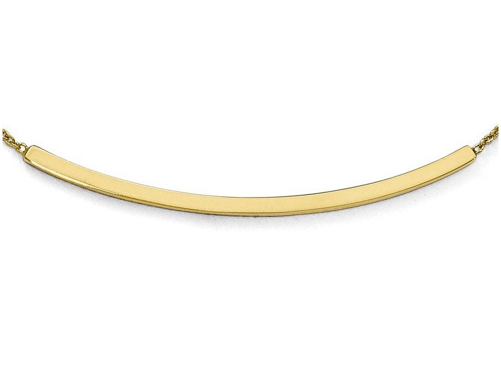 FJC Finejewelers 14k Yellow Gold Polished Bright Cut With 2in Ext. Necklace