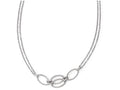 FJC Finejewelers 14k White Gold Polished Double Strand Link Necklace