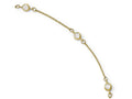 FJC Finejewelers 14k Yellow Gold Cz Polished With 1in Ext. Anklet